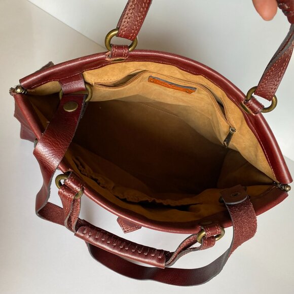 Patricia Nash 'Trento' Satchel Leather Bag Purse - Picture 12 of 12